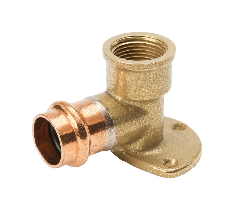 NIBCO Press System 1/2 in. Press X 1/2 in. D FIP Copper 90 Degree Elbow Drop 1 pk - Open Box