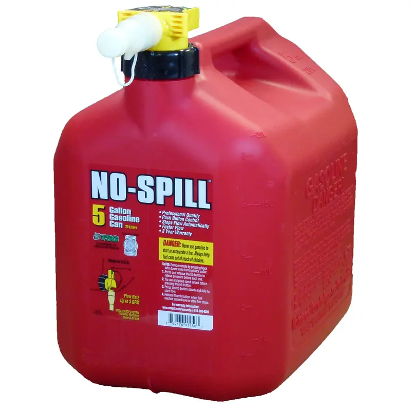No-Spill Plastic Gas Can 5 gal - Deal of The Week