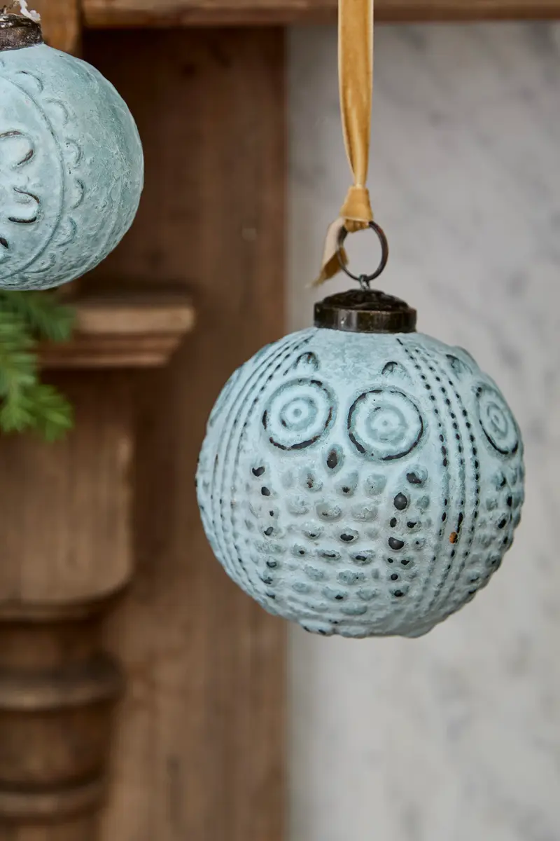 Noctua Ornament Set of 8 By Accent Decor