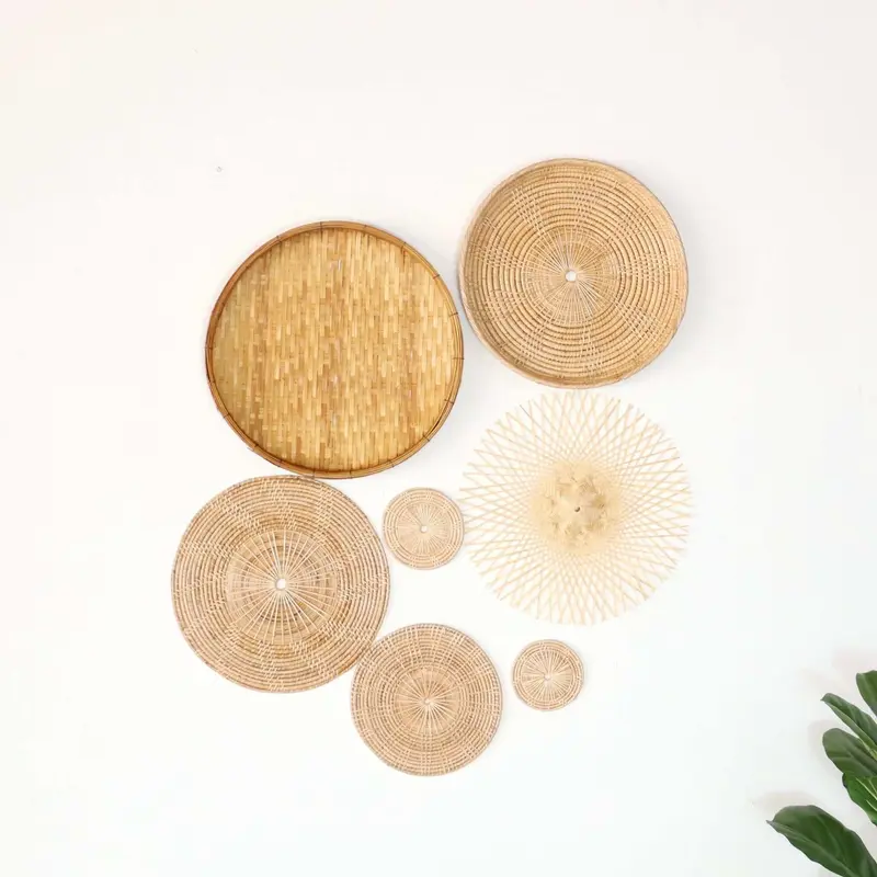 Nor Ra Mon - Wall Hanging Decor Set Of 7 By Thaihome