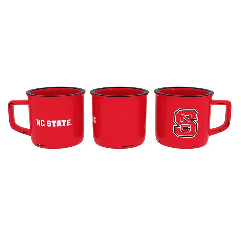 North Carolina State University Ceramic Camp Cup with Enamel Finish, 14oz