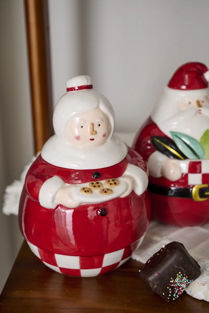 North Pole Cookie Jar Set of 2 By Accent Decor