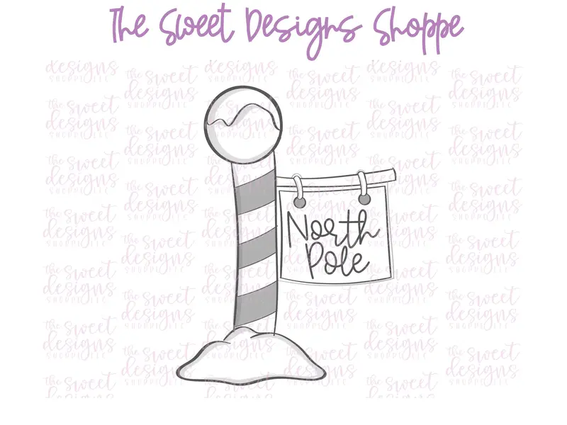 North Pole Sign v2- Cookie Cutter