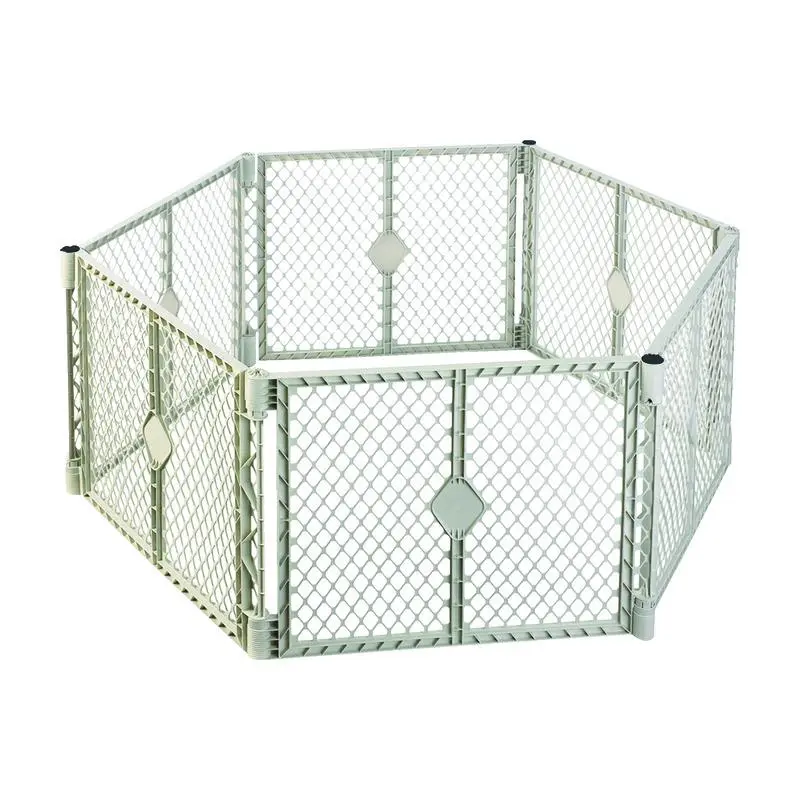 North States Superyard Gray 26 in. H X 18.5 in. W Plastic Child Safety Gate - Open Box