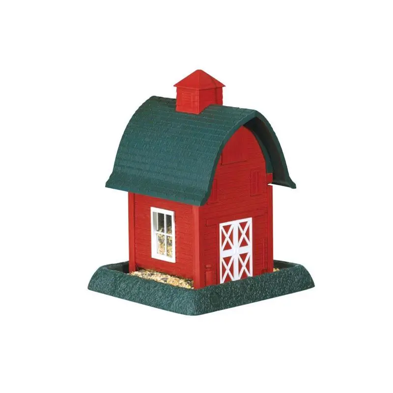 North States Wild Bird 5 lb Plastic Barn Hopper Bird Feeder 4 ports - Deal of The Week