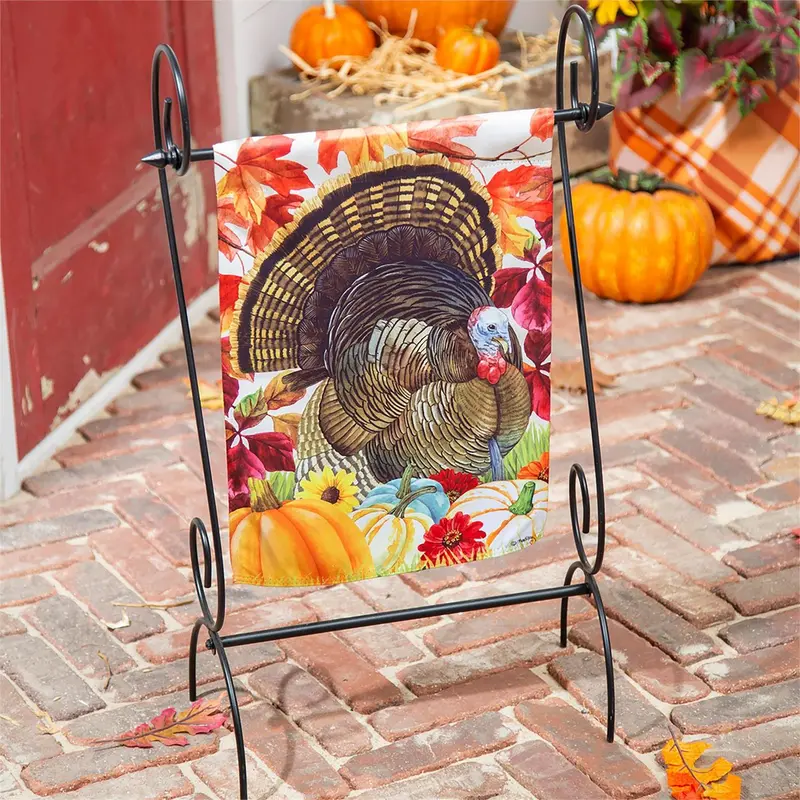 November Turkey Garden Suede Flag