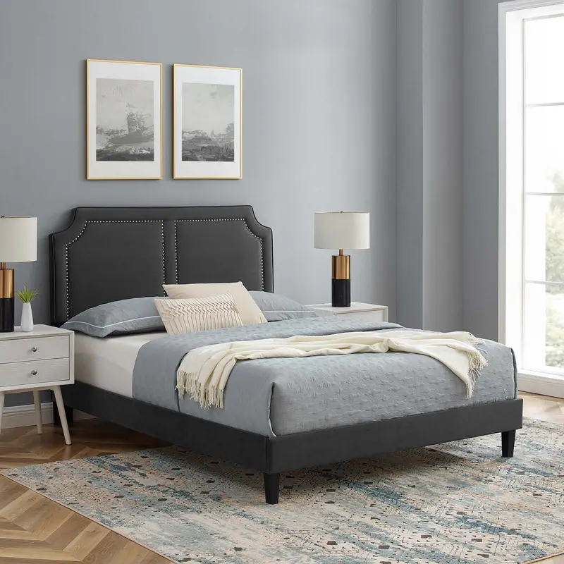 Novi Performance Velvet King Bed By Modway - MOD-6843