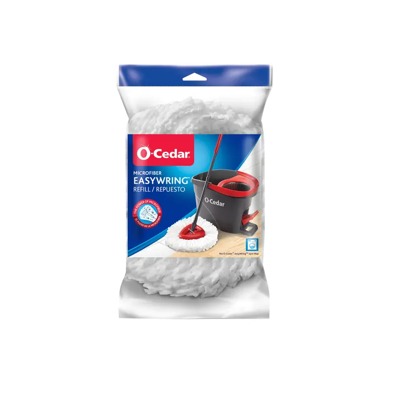 O-Cedar EasyWring 12 in. Spin Microfiber Mop Refill 1 pk (Pack of 4) - Deal of The Week