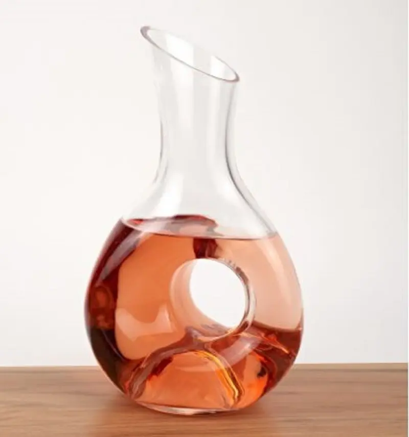 O So Pretty 10 Mouth Blown Crystal Carafe By Homeroots