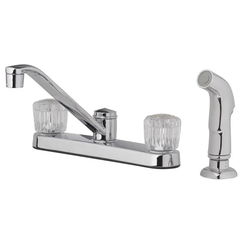 Oakbrook Collection Essentials Two Handle Chrome Kitchen Faucet Side Sprayer Included - Deal of The Week