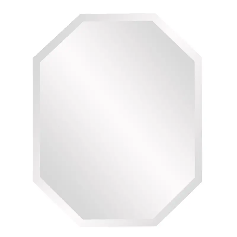 Octagonal Minimalist Frameless Mirror By Homeroots