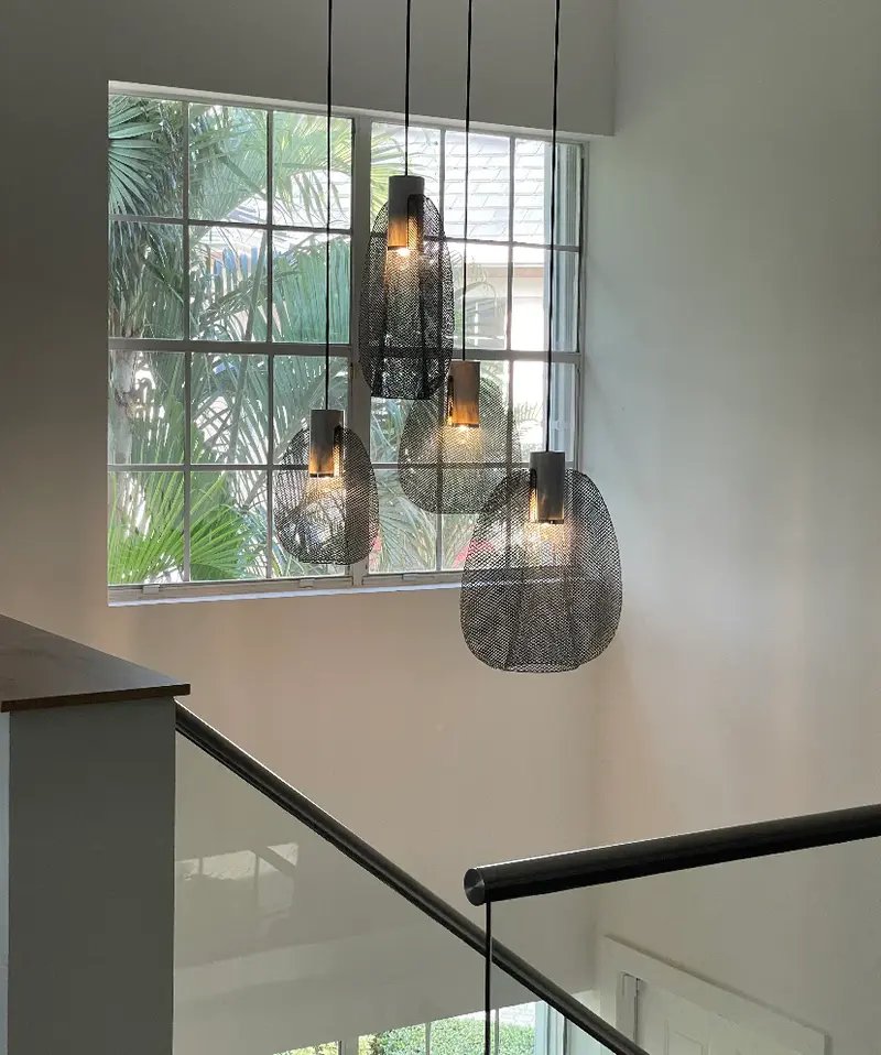 Oggetti Petiole Pendant Lamp Medium Dark Grey
