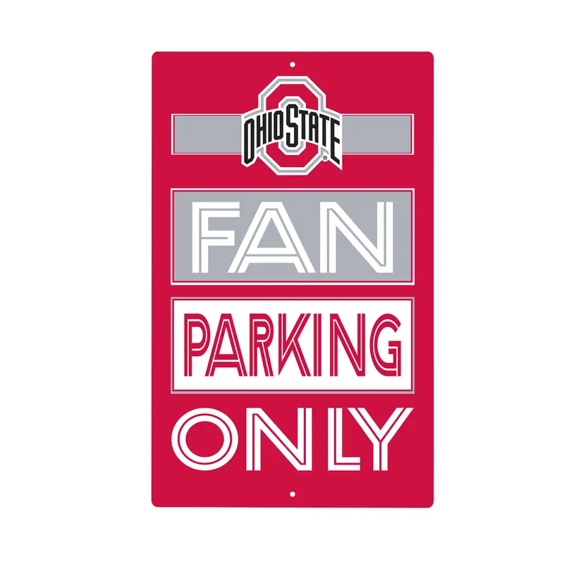 Ohio State University Fan Parking USA Metal Wall Sign, 7.5" x 11.5"