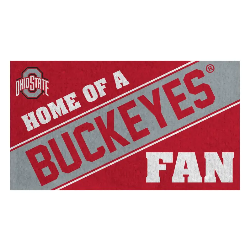 Ohio State University, PVC Mat COLOR, Home of a Fan