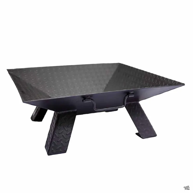 Old Country BBQ Pits Diamond Grate Square Fire Pit