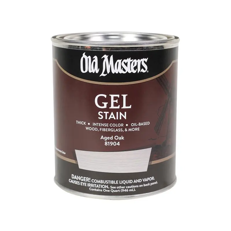 Old Masters Semi-Transparent Aged Oak Oil-Based Alkyd Gel Stain 1 qt - Deal of The Week