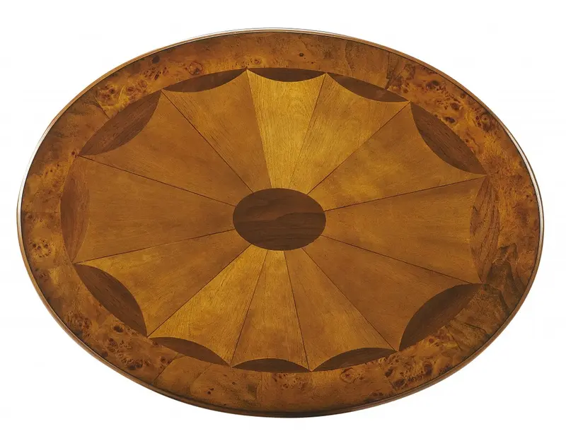 Olive Ash Burl Oval Accent Table By Homeroots