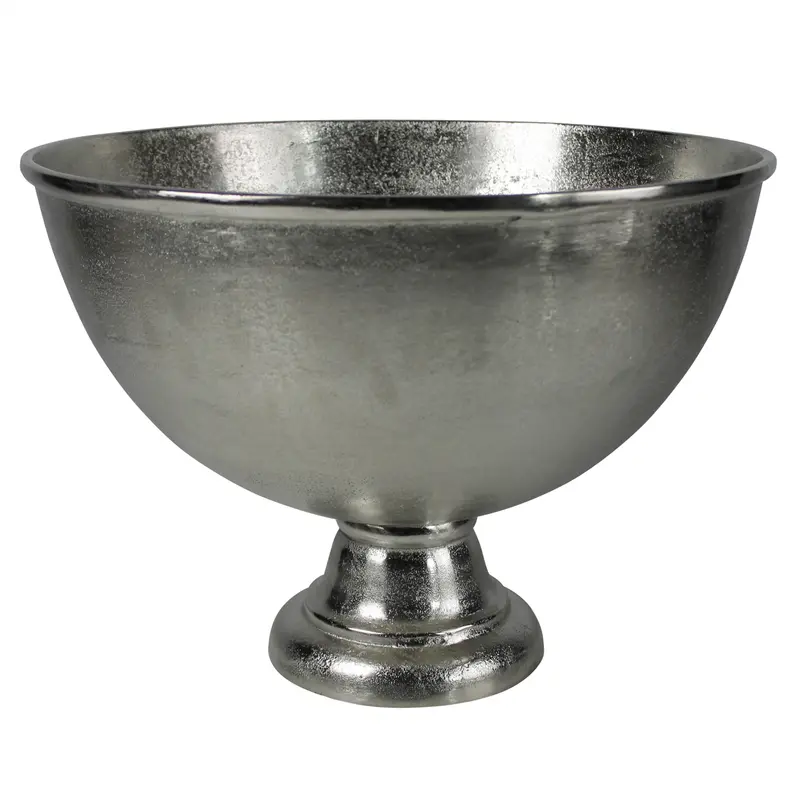 Oliver Footed Bowl, Nickle By HomArt