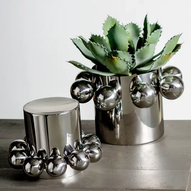 Orbis 12"OD Vase/ Planter/ Scu By Gold Leaf Design Group