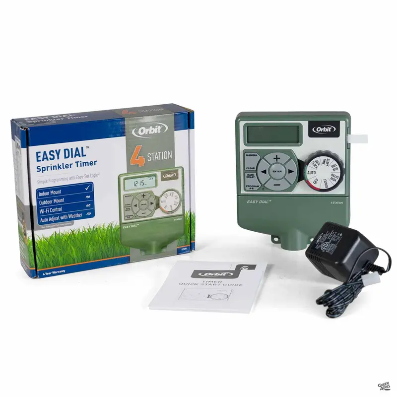 Orbit® 4-Station Indoor Easy Dial Timer