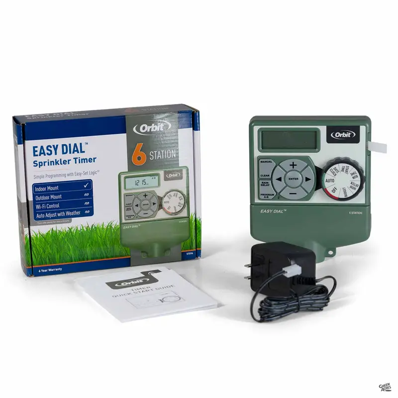 Orbit® 6-Station Indoor Easy Dial Timer