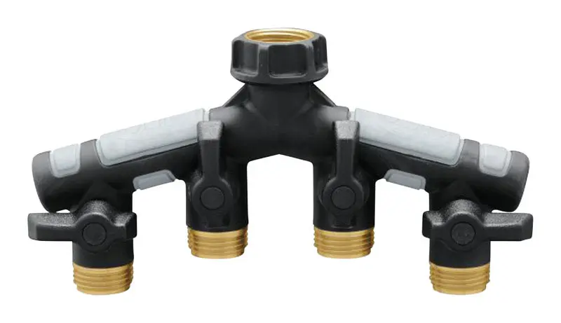 Orbit Pro Flo 3/4 in. Metal Threaded Female/Male Garden Hose Manifold - Deal of The Week