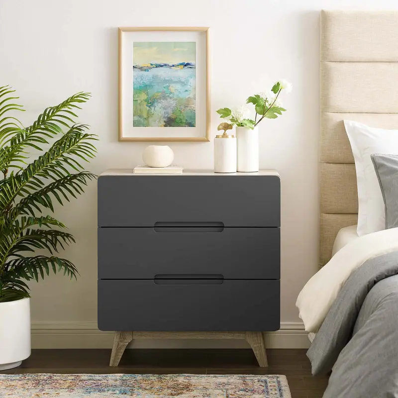Origin Three-Drawer Chest or Stand by Modway