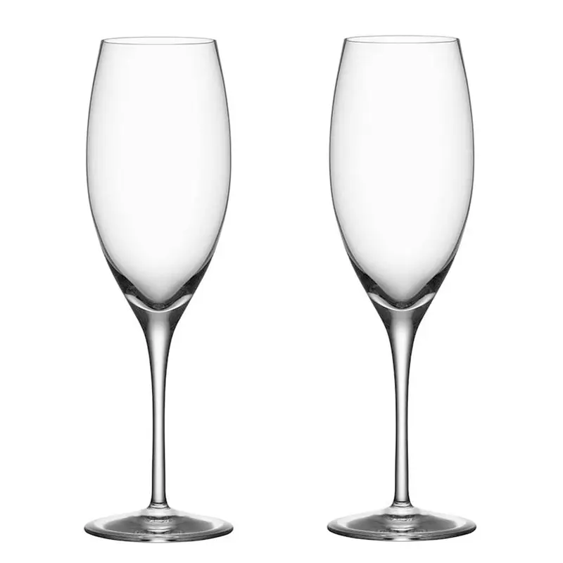 Orrefors Premier 10 oz. Champagne/Flute Stemware, Set of 2, 9 1/16" x 2 3/4", Clear