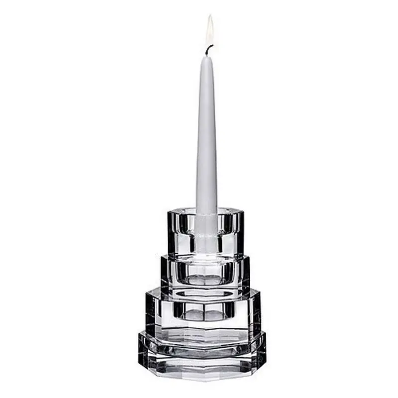 Orrefors, Set of 4 Totem Majestic Octagonal Candleholder