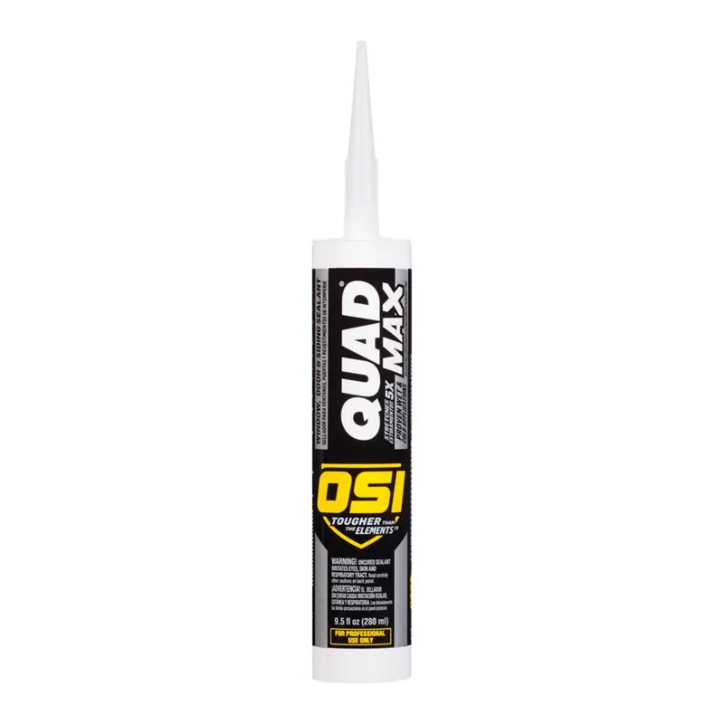 OSI Quad Max White Elastomeric Polymers Door/Siding/ Window Sealant 9.5 oz (Pack of 12) - Deal of The Week
