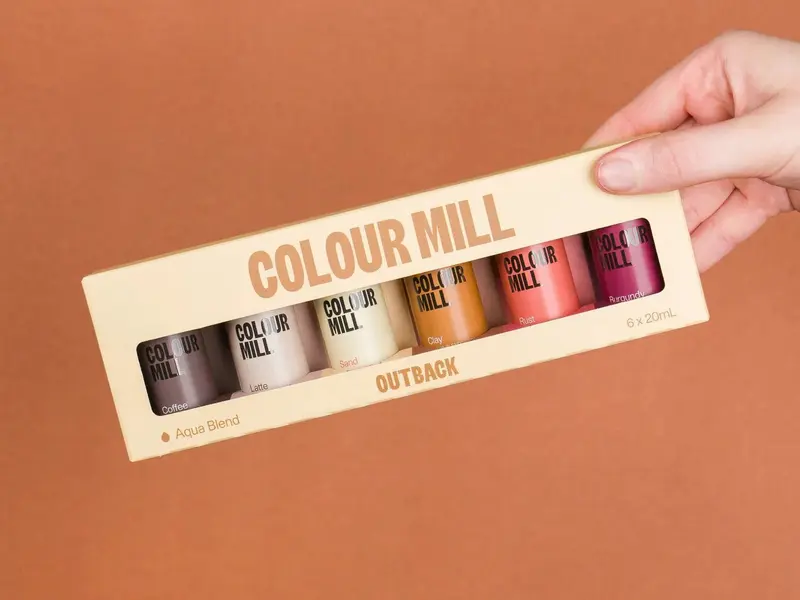 Outback Pack - Aqua Blend - (6 Colors of 20ml each) - Food Color by