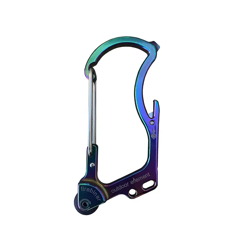 Outdoor Element Firebiner 6-In-1 Flint Multi-Tool Carabiner Stainless Steel 1 pk - Deal of The Week