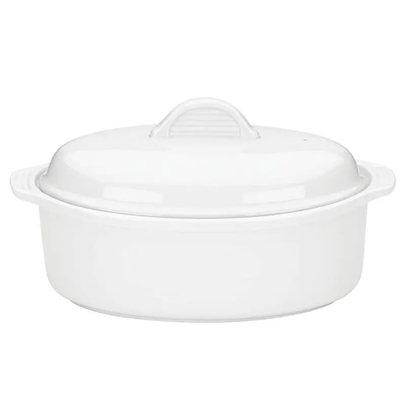 Oval Casserole with Lid