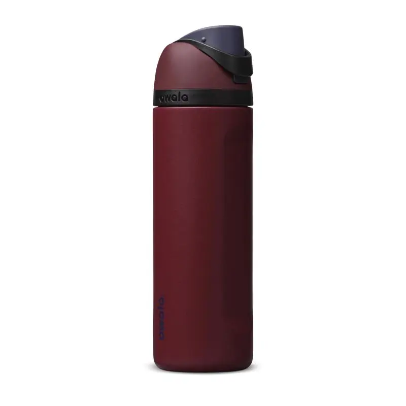 Owala 24 fl. oz. Burgandy BPA Free FreeSip Vacuum Insulated Bottle