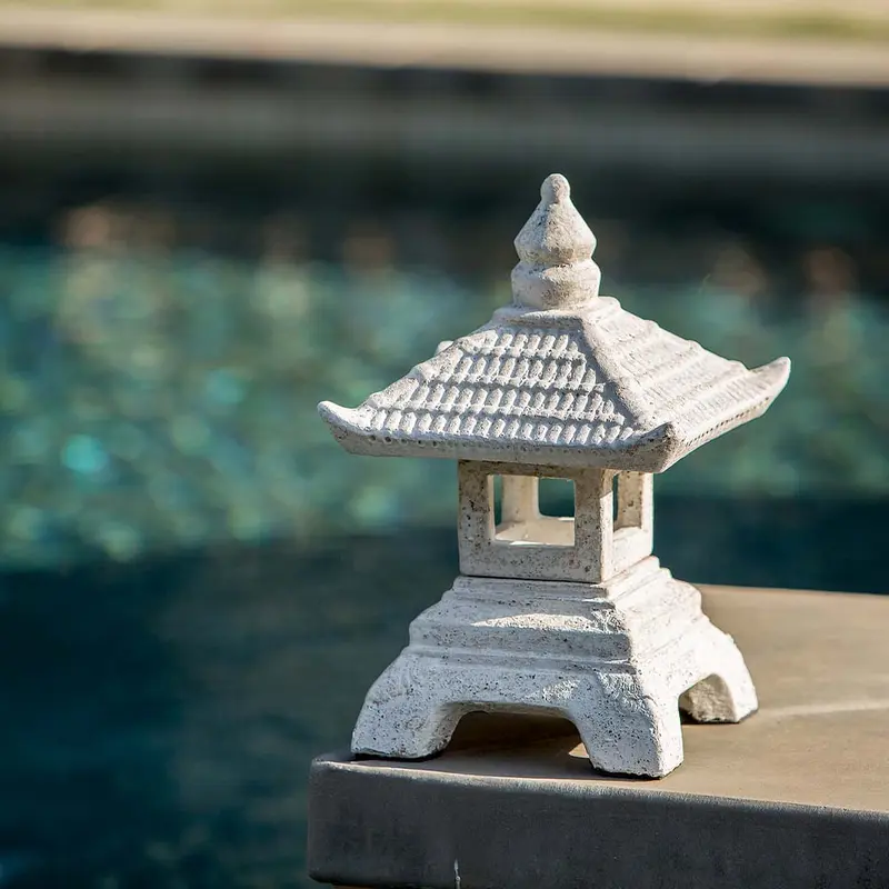 Pagoda Garden Lantern Set of 2 By Garden Age Supply