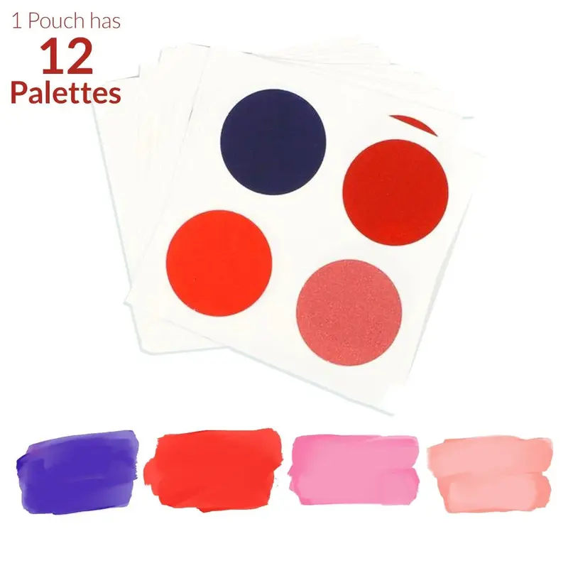 Paint Palettes for PYOC - Valentine's Day Colors - ( Pack of 12 Palettes)