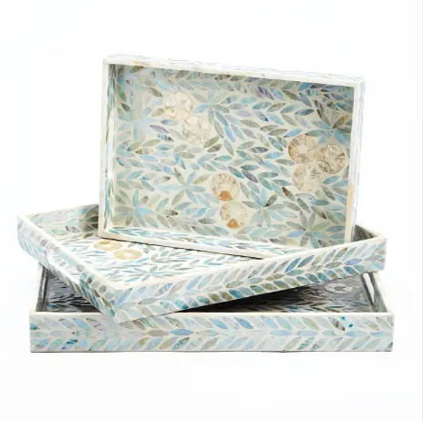 Palawan Flower Tray Set Of 9 By Tozai Home