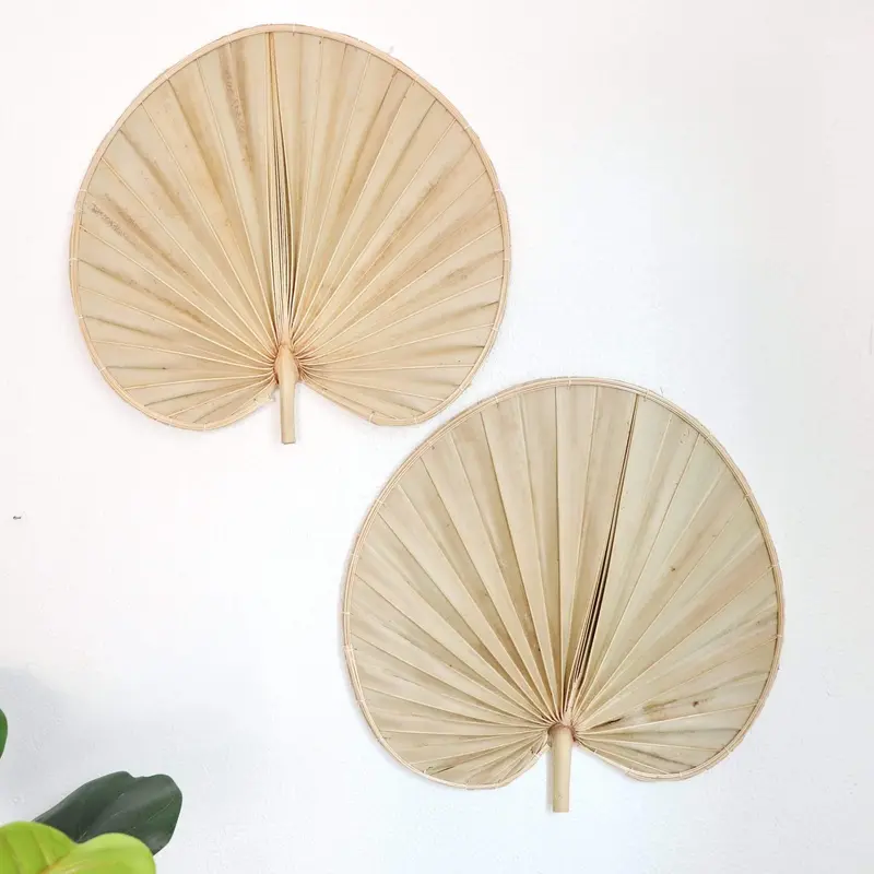 Palm Leaf Wall Decor Set Of 2 - Phi Ya Pat By Thaihome