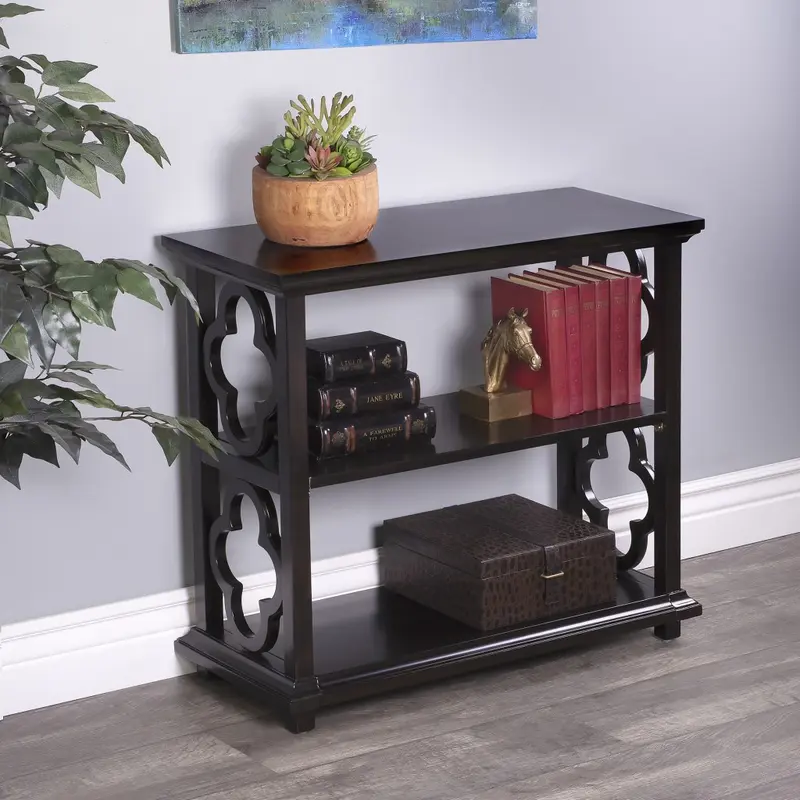 Paloma Chocolate Brown Bookcase By Homeroots