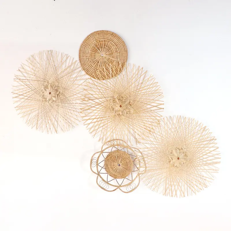 Pan Nee Wall Hanging DeCor Art Set Of 5 - Artistic Elegance Unleashed By Thaihome