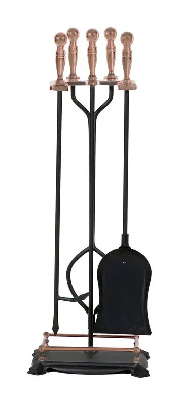 Panacea Black Antique Metal Fireplace Tool Set - Open Box