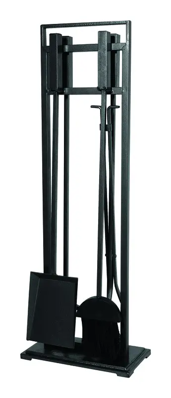 Panacea Gray Matte Metal Fireplace Tool Set - Open Box