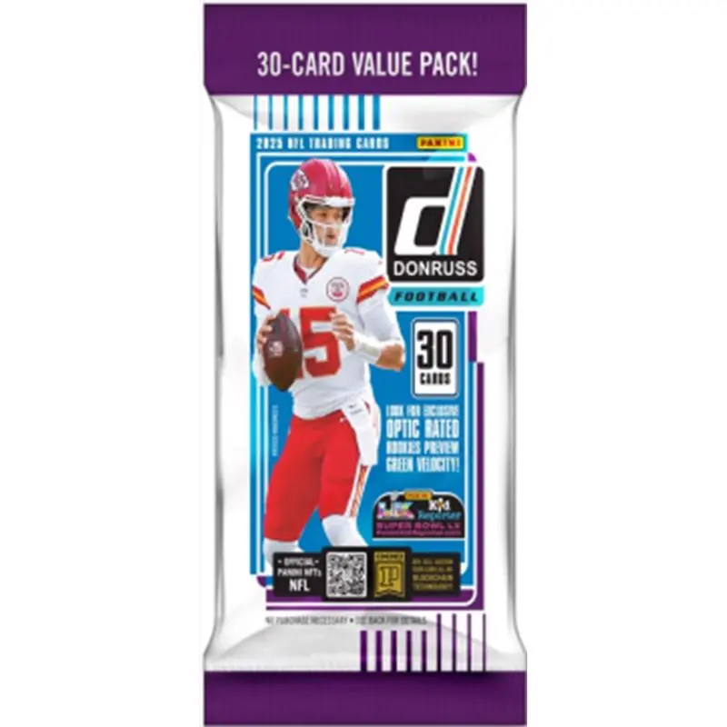 Panini 2025 Donruss Football Trading Cards (Pack of 12)