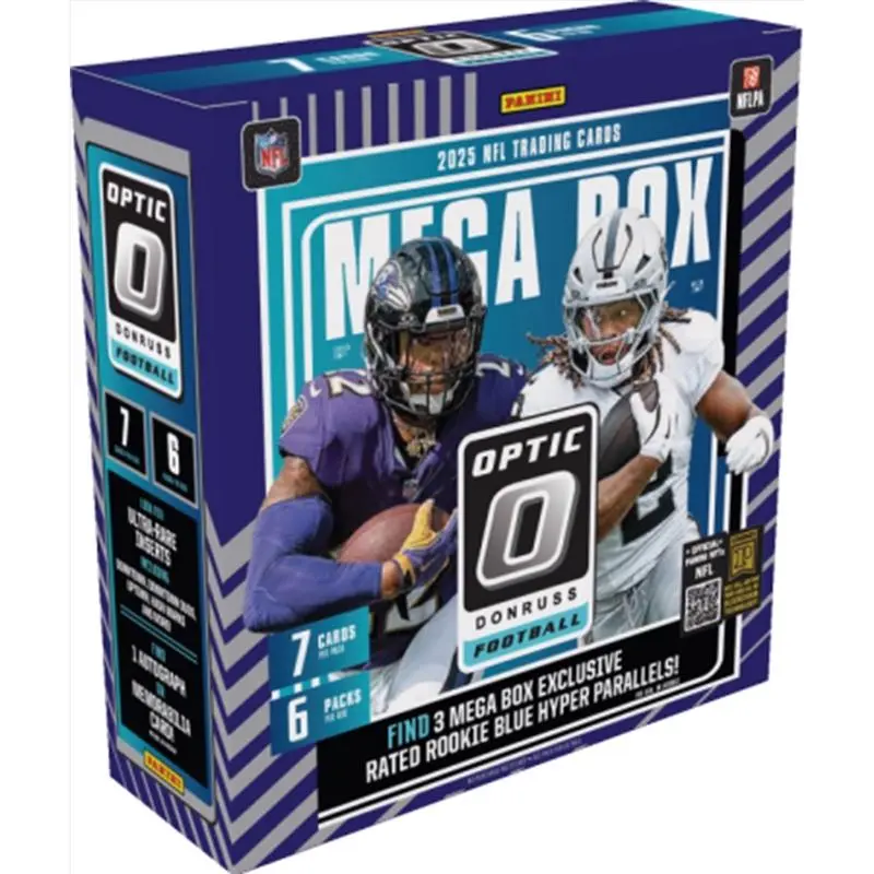 Panini 2025 Donruss Optic Football Mega Box Trading Cards (Pack of 20)