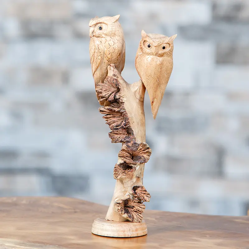 Parasite 2 Owls Set of 4 By Garden Age Supply
