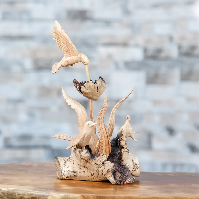 Parasite Humming Birds Family Set of 4 By Garden Age Supply