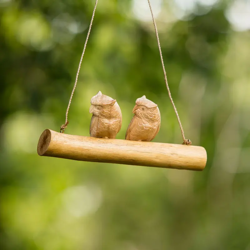 Parasite Owl Double Hanging Set of 4 By Garden Age Supply