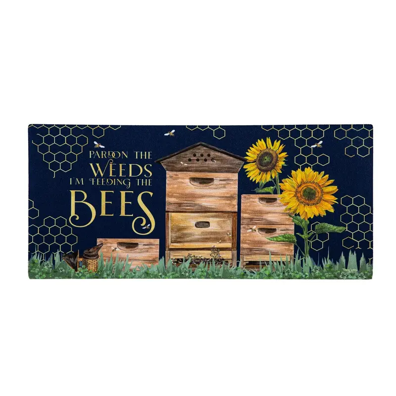 Pardon the Weeds Bees Sassafras Switch Mat
