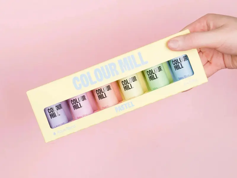 Pastel Pack - Aqua Blend - (6 Colors of 20ml each) - Food Color by
