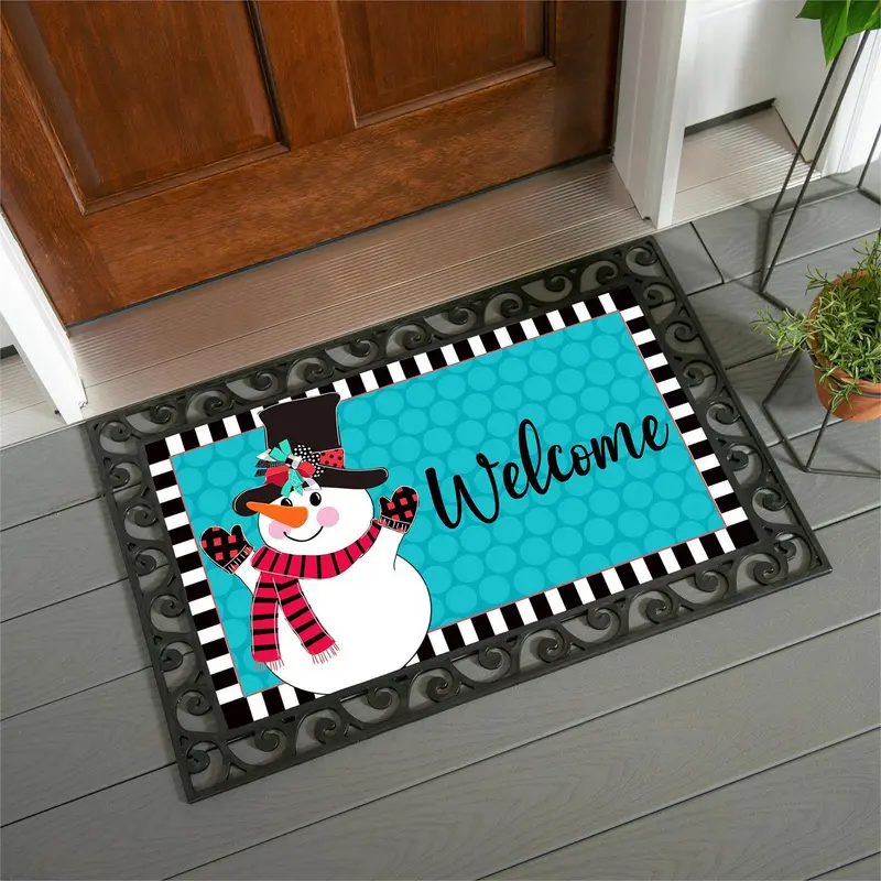 Patterned Snowman Sassafras Estate Switch Mat